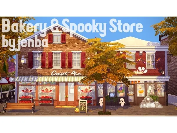 Alpha Bakery Spooky Store by jenba - The Sims 4 Custom Content