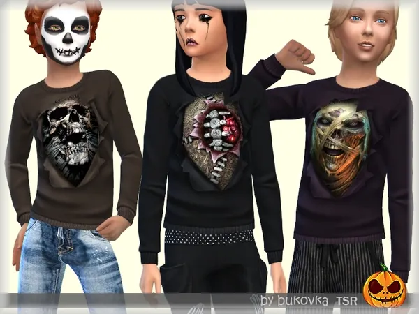 Alpha Zombie Sweater - The Sims 4 Custom Content