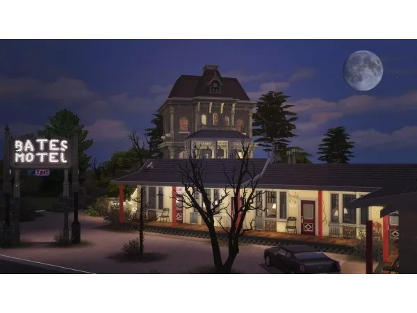 Alpha BATES MOTEL by kaibellvertsims - The Sims 4 Custom Content