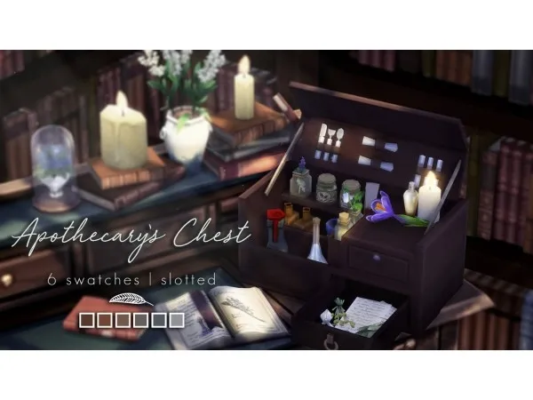 Maxis Match Apothecarys Chest Simblreen 2018 Day 2 Treat by magnolianfarewell - The Sims 4 Custom Content