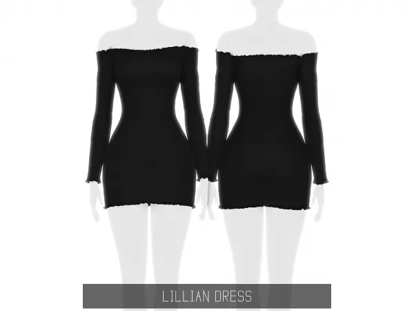 Alpha LILLIAN DRESS - The Sims 4 Custom Content