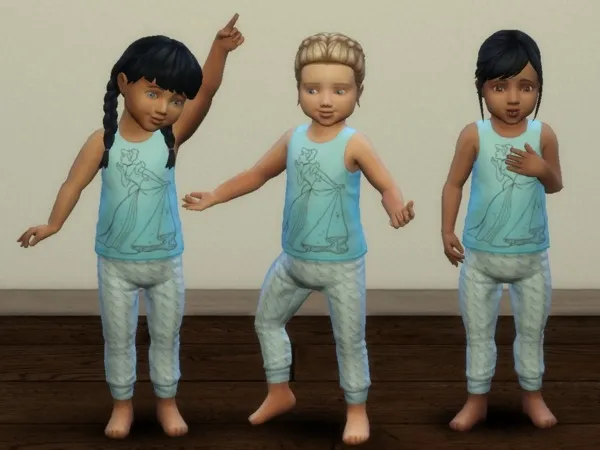 Toddler Cinderella PJ shirt Toddlers SP needed - The Sims 4 Custom Content
