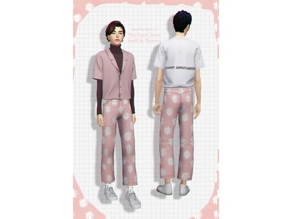 Maxis Match A recolor of dyoreoss hey Cupid Jeans by jnojoysims - The Sims 4 Custom Content