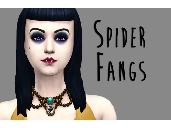 Maxis Match Spider Fangs by Teanmoon - The Sims 4 Custom Content