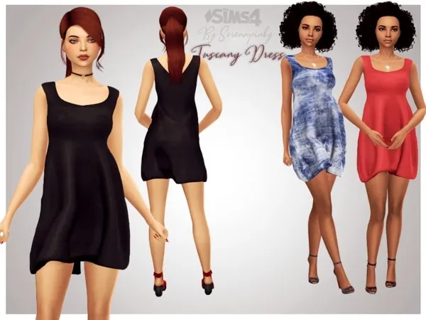 Alpha Tuscany Dress - The Sims 4 Custom Content