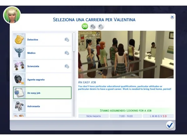 Mix New Career An Easy Job by Daleko - The Sims 4 Custom Content