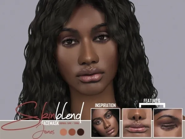 Alpha JONES SKINBLEND SKIN by redheadsims - The Sims 4 Custom Content