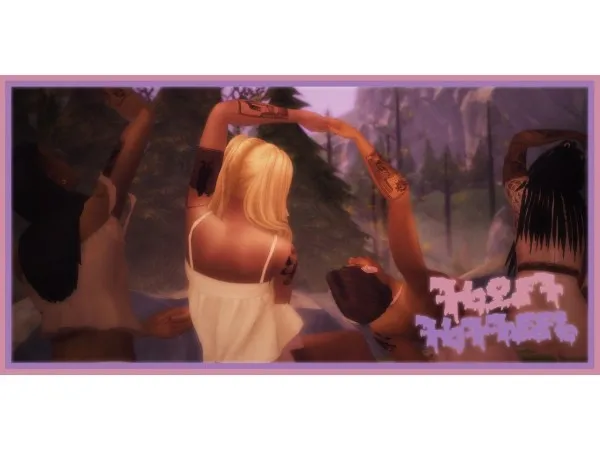 Mix Tarot tattoos grape by early - The Sims 4 Custom Content