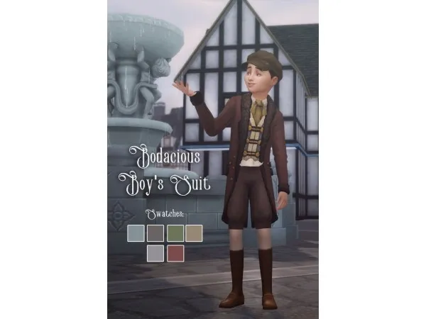 Maxis Match Bodacious Boys Suit SIMBLREEN 2018 TREATS (Part 1 out of 4) by historicalsimslife - The Sims 4 Custom Content