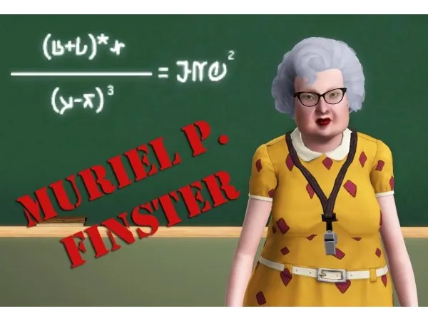 Ms Muriel P Finster by Hellfrozeover - The Sims 3 Custom Content