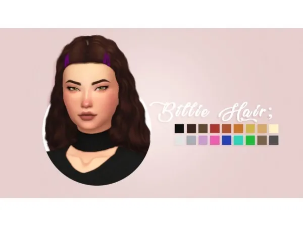 Maxis Match Billie hair sims by disanity - The Sims 4 Custom Content