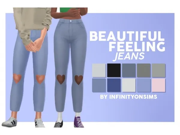 Maxis Match Beautiful feeling jeans by infinityonsims - The Sims 4 Custom Content