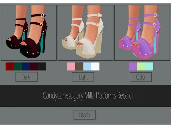 Maxis Match CandyCaneSugary MillaPlatforms Recolor by thehollowshrine - The Sims 4 Custom Content