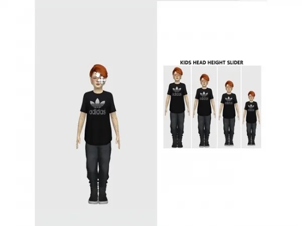 Mix KIDS HEAD HEIGHT SLIDER - The Sims 4 Custom Content