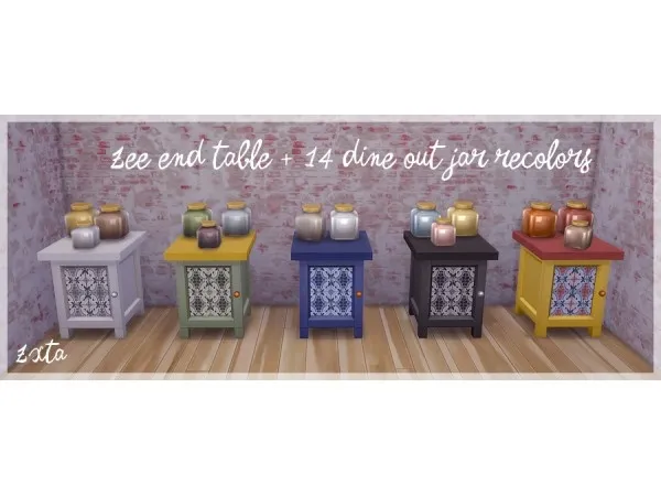 Maxis Match Zee End table ta by zx - The Sims 4 Custom Content