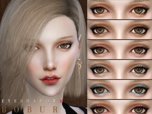 Alpha Bobur Eyeshadow 31 - The Sims 4 Custom Content
