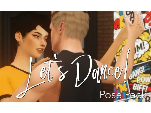 Alpha Lets dance set of 6 poses by catssimblr - The Sims 4 Custom Content