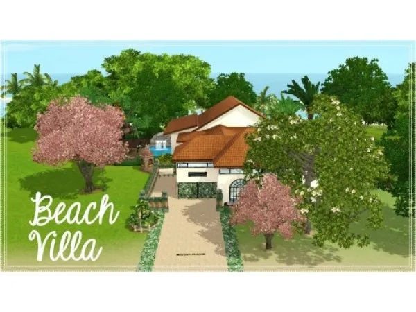 Beach Villa [NO NO STORE ITEMS] by helloimtryingtobuild - The Sims 3 Custom Content