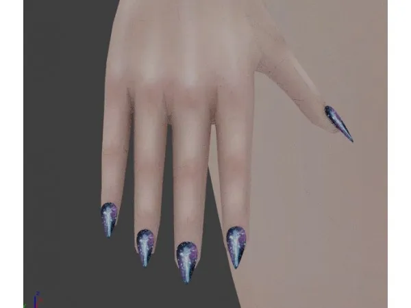 Simblreen Day Three Nails by scarlettbulckowisk - The Sims 3 Custom Content