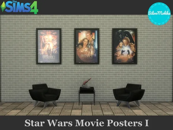 Alpha Star Wars Movie Posters I - The Sims 4 Custom Content