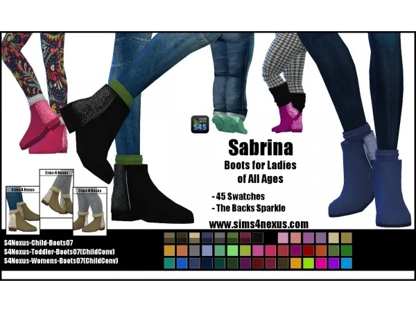 Alpha Sabrina boots by sims4nexus - The Sims 4 Custom Content