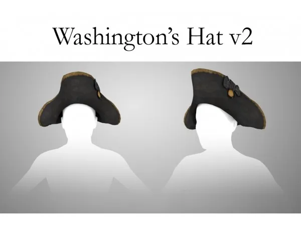 Alpha Washingtons hat v2 sims by revolution - The Sims 4 Custom Content