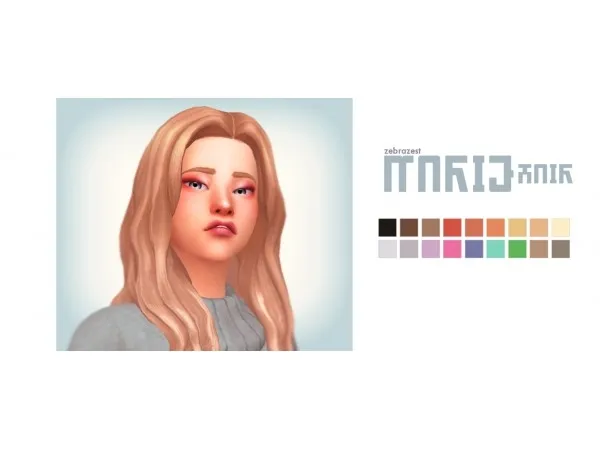 Maxis Match Marie hair by zebrazest - The Sims 4 Custom Content