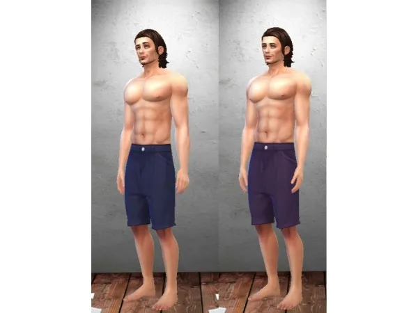 Maxis Match Separated Baggy Shorts by rosebud1773 - The Sims 4 Custom Content