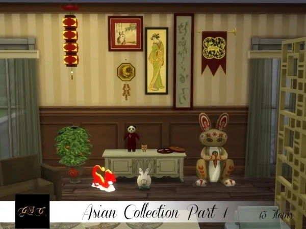 Maxis Match Asian Collection Part 1 to Store Conversion by goldilockssims - The Sims 4 Custom Content