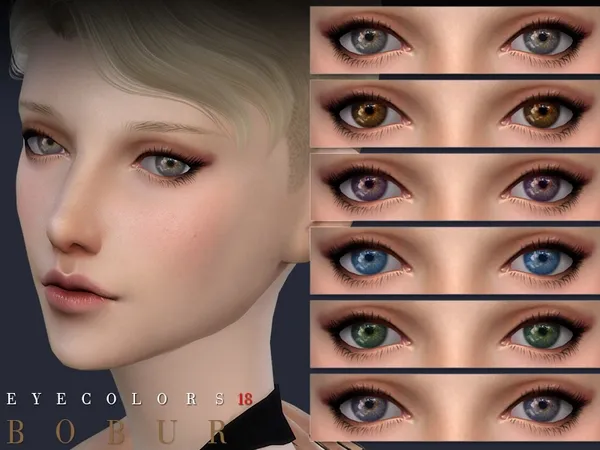 Alpha Bobur Eyecolors 18 - The Sims 4 Custom Content