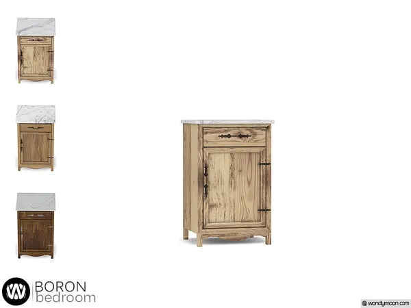 Boron Bedside Table - The Sims 4 Custom Content
