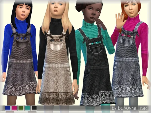 Alpha Sundress Tweed - The Sims 4 Custom Content