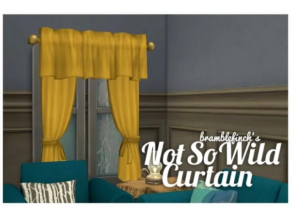 Maxis Match Curtains from the Wild West movie set by bramblefinch - The Sims 4 Custom Content