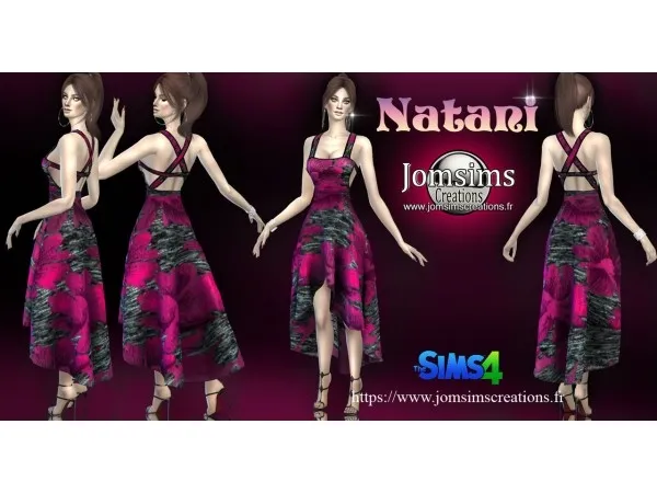 Alpha Natani dress set by jomsimscreations - The Sims 4 Custom Content