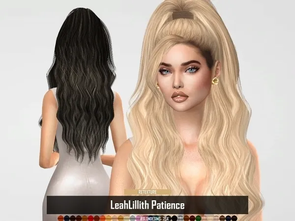 Alpha LeahLillith Patience Hair - The Sims 4 Custom Content
