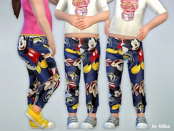 Alpha Mickey Print Leggings - The Sims 4 Custom Content