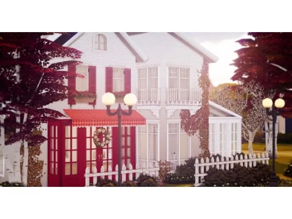 Maxis Match ROUGE CAFE SHELL by duskitten - The Sims 4 Custom Content