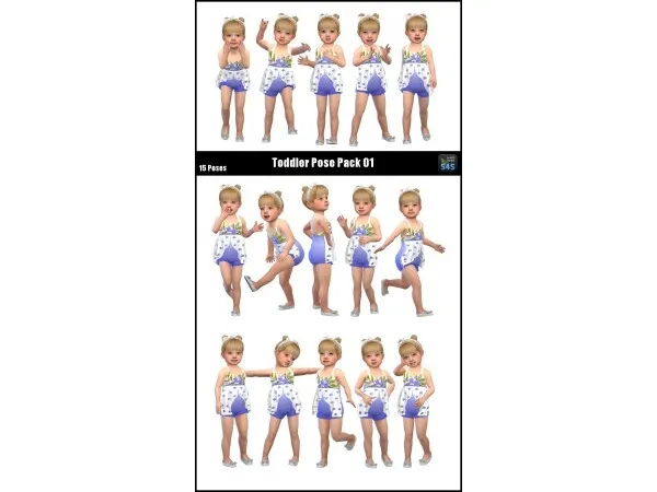 Alpha Toddler Pose Pack 01 by sims4nexus - The Sims 4 Custom Content