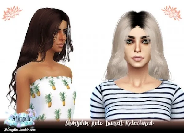 Alpha S4 Anto Laurell Retexture DarkRoots Naturals Unnaturals - The Sims 4 Custom Content