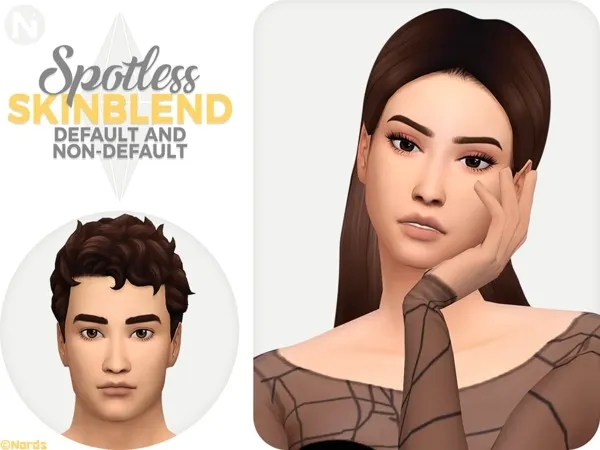 Spotless Skinblend (Forehead Wrinkles) - The Sims 4 Custom Content