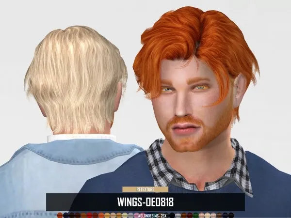 Alpha WINGS OE0818 (RETEXTURE) - The Sims 4 Custom Content