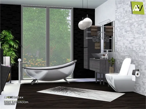 Nest Bathroom - The Sims 3 Custom Content