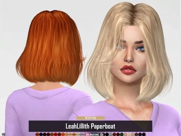 Alpha LeahLillith Paperboat (RETEXTURE) - The Sims 4 Custom Content