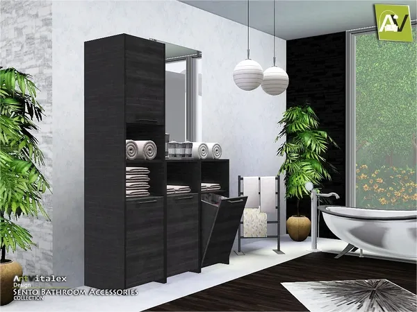 Sento Bathroom Accessories - The Sims 3 Custom Content
