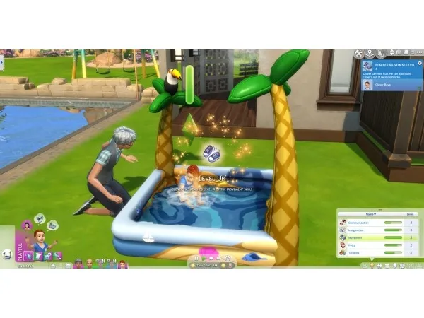 Maxis Match Kiddie Pools Give Movement Skill for Toddlers by Evvi - The Sims 4 Custom Content