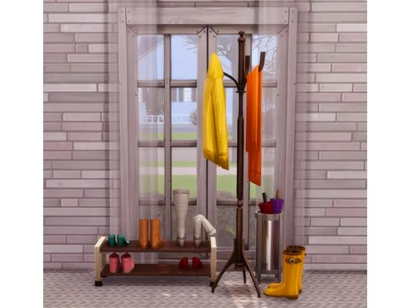 Maxis Match BASE GAME PRICHEL COAT RACK by mayusimsie - The Sims 4 Custom Content