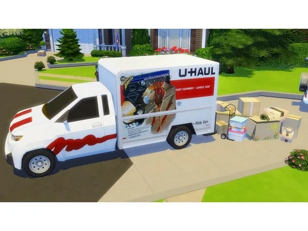 Maxis Match U HAUL Truck black girl by hbcu - The Sims 4 Custom Content