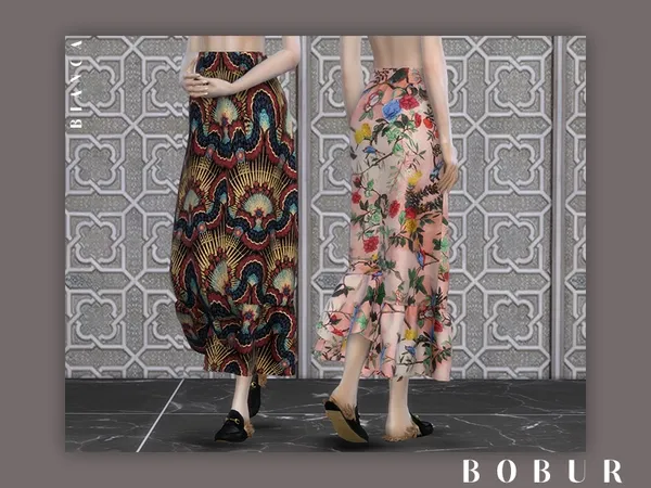 Alpha Bobur Bianca skirt - The Sims 4 Custom Content