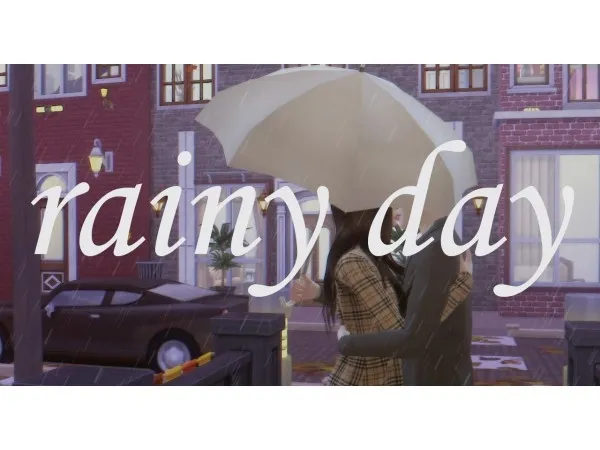 Alpha [minzza] rainy day - The Sims 4 Custom Content