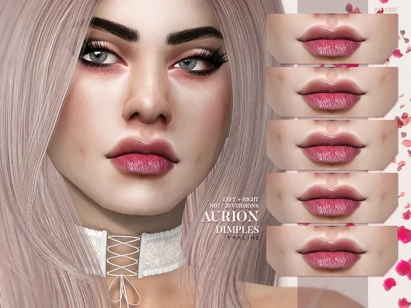 Alpha Aurion Dimples N07 - The Sims 4 Custom Content
